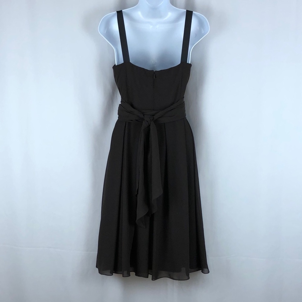 Vera Wang scarf wrap bodice sleeveless dress 10 - Picture 6 of 12